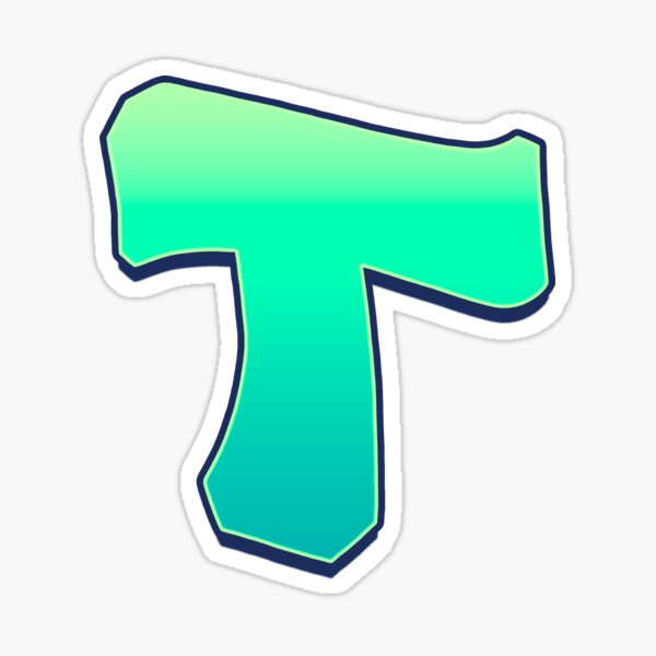 T - green fades Sticker