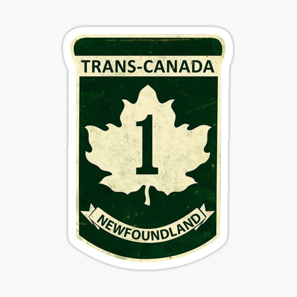 Newfoundland Trans-Canada Highway Sign Sticker