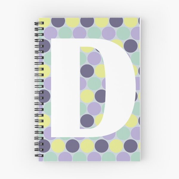 Item preview, Purple Polka Dot Letter D designed and sold by vickennobile.