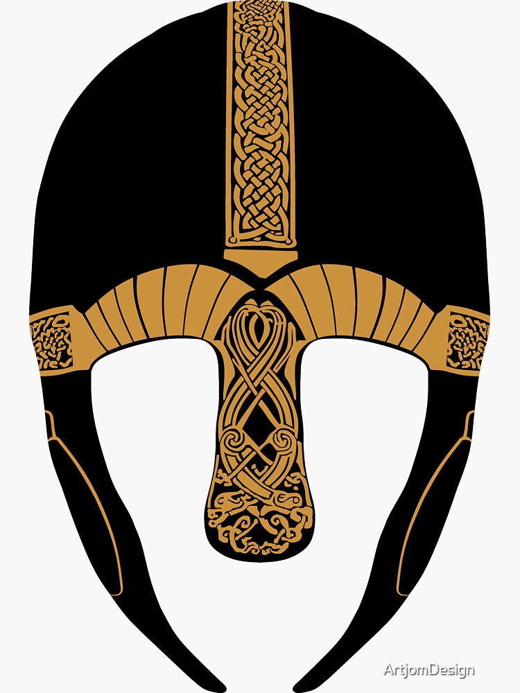 "Viking helmet" Sticker for Sale by ArtjomDesign Redbubble