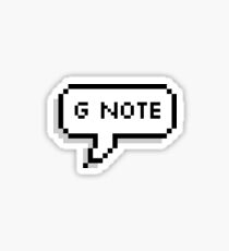 G Note pixel bubble Sticker