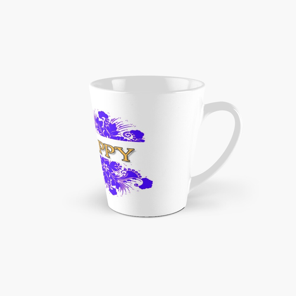 Bee Happy Floral: One Design, On Everything — Tall Mug