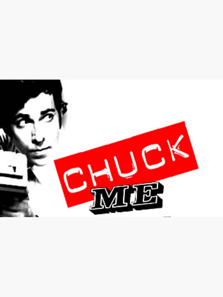 "CHUCK ME" Sticker for Sale by TALLDRIVER Redbubble