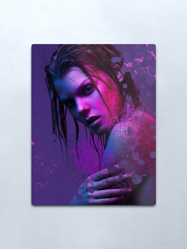 Alternate view of PRETTY IN PURPLE Metal Print