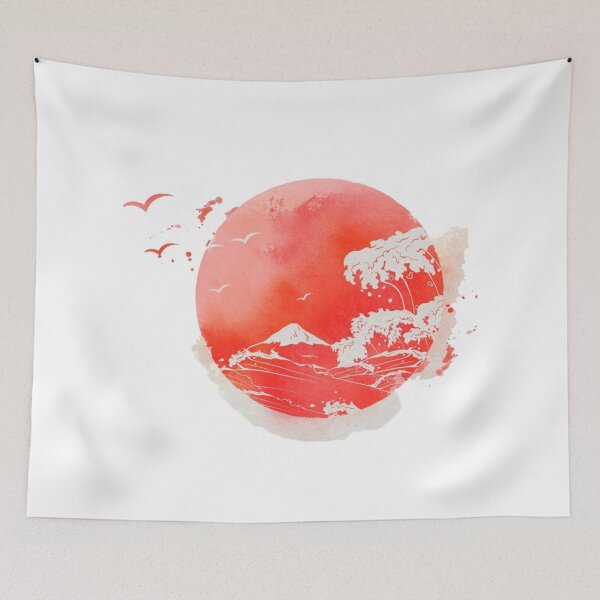 Item preview, Japanese View (Hokusai & Mont Fuji) designed and sold by CulturePopSh0p.