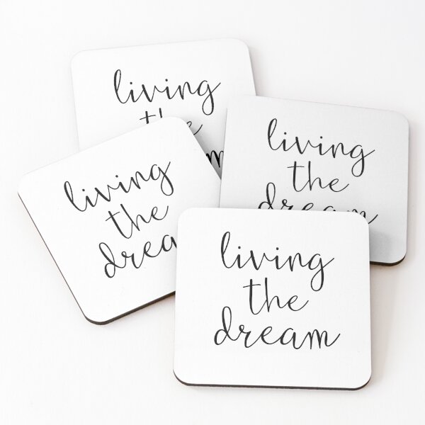 Item preview, Inspirational Quote Living the Dream designed and sold by whimseydesigns.