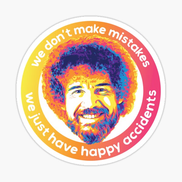 Happy Accidents Rainbow Bob Sticker