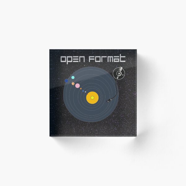 Open Format DJ T-shirt Acrylic Block