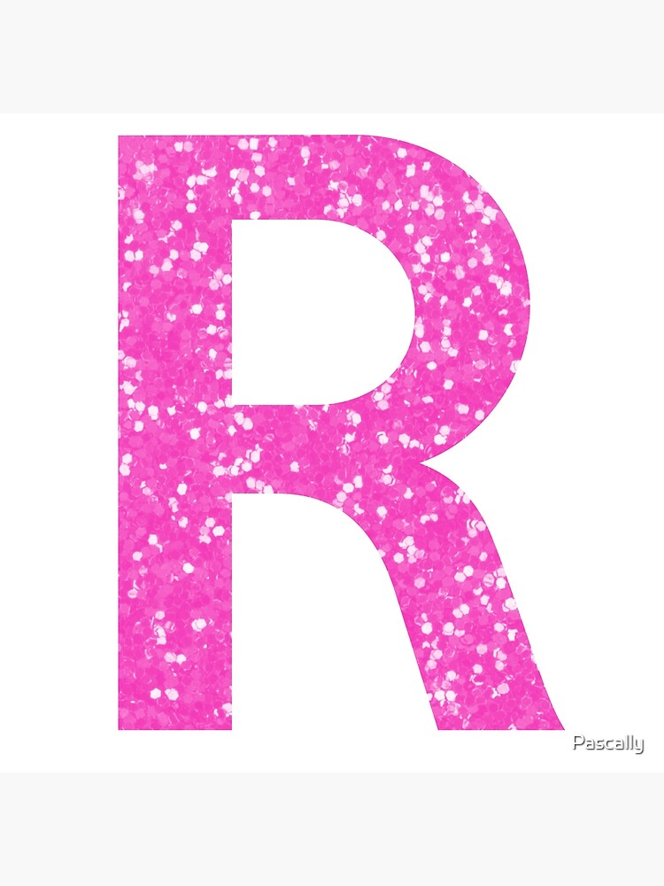 pink glitter r letter pink glitter photographic print by pascally