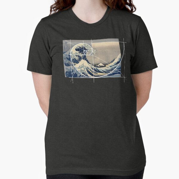 Artikel-Vorschau von Hokusai trifft Fibonacci, Goldener Schnitt, Version, designt und verkauft von SymbolGrafix.