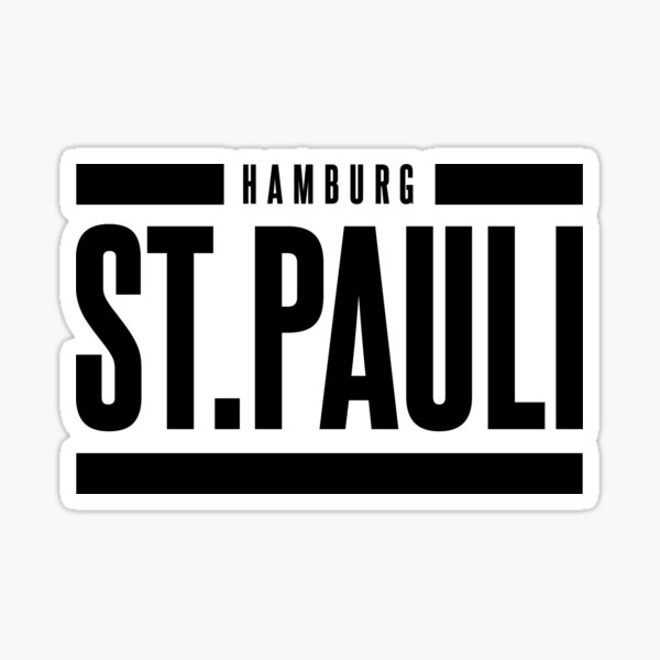 St. Pauli Hamburg T-shirt Sticker