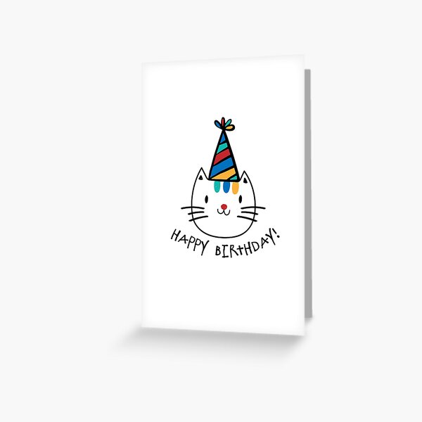 Happy Birthday Gorgeous - Stylish Birthday Card for Friends  – Kitty Meow  HQ