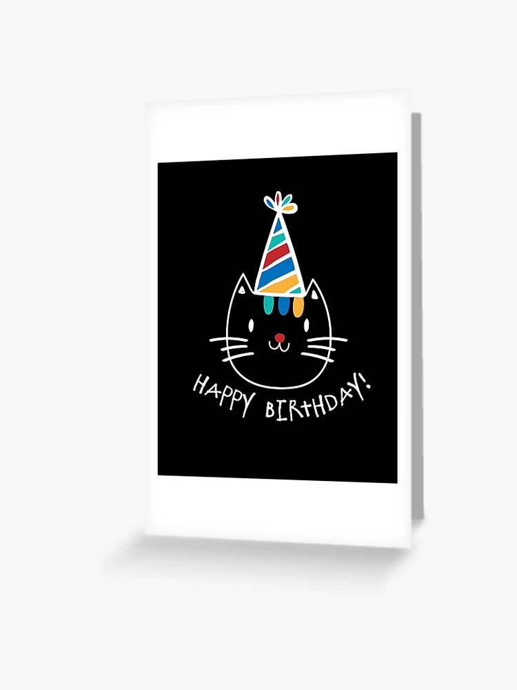 Happy Birthday Gorgeous - Stylish Birthday Card for Friends  – Kitty Meow  HQ