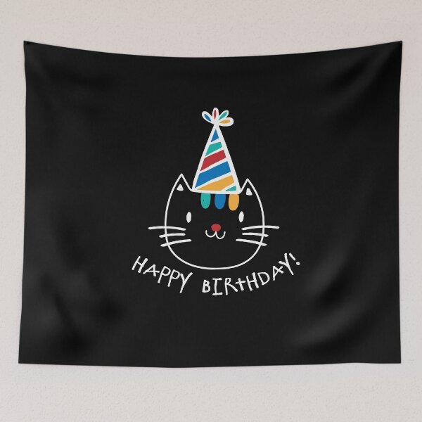 Item preview, happy birthday cat meow kitty designed and sold by cakal10.