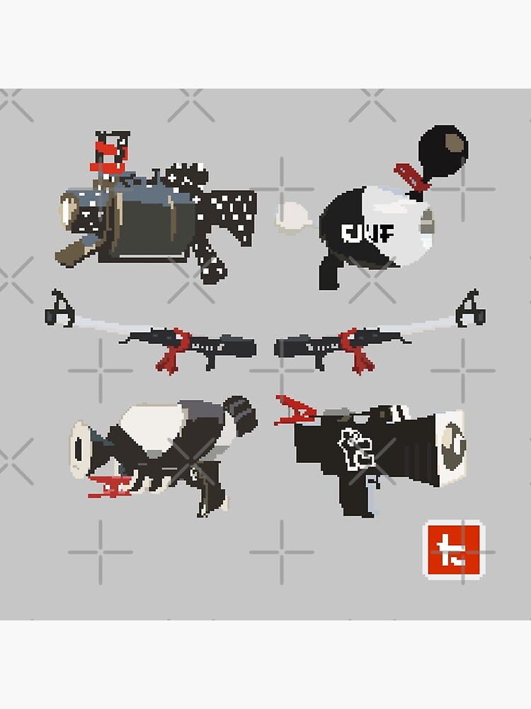 splatoon 2 kensa series weapons splatoon 2 pixel art sprites art board print by surik redbubble redbubble