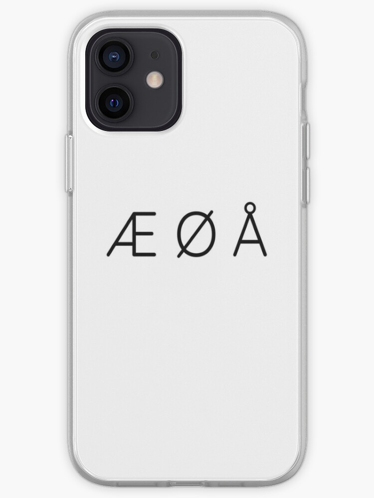 Ae O A Norwegian Danish Alphabet Iphone Case Cover By Blueberry P Redbubble