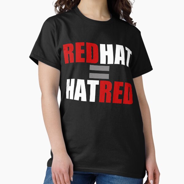 Vista previa del artículo con la obra «Sombrero rojo (sombrero MAGA) = odio», diseñado y vendido por PromoteProgress.