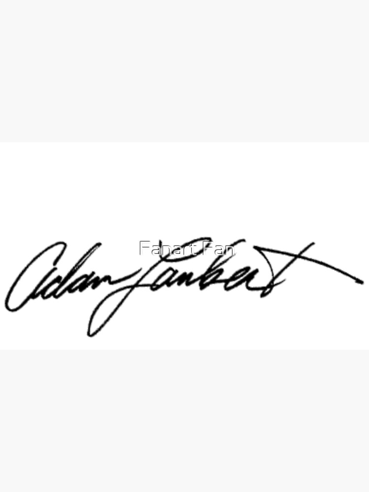 Adam Lambert Autograph Greeting Card By Nienkehees Redbubble