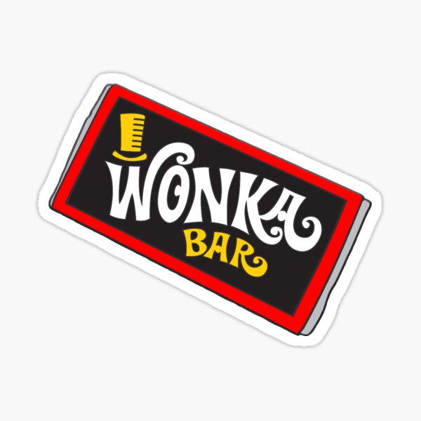 Wonka Bar Stickers Redbubble