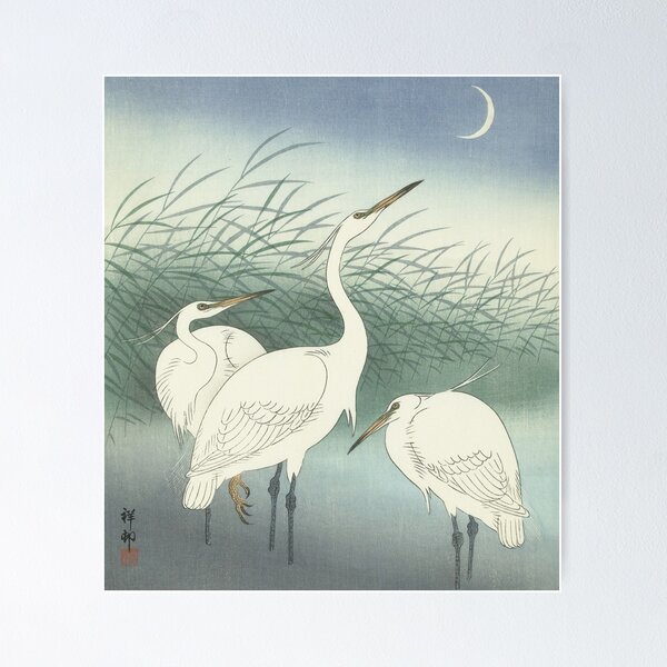 Item preview, Herons in Shallow Water, Ohara Koson, 1934 designed and sold by Vintage Wall Art.