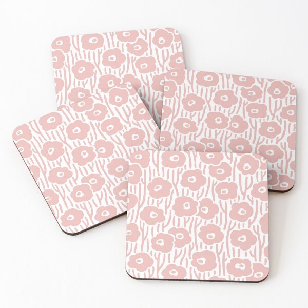 Item preview, Mid Century Modern Wild Flower Pattern 497 Dusty Rose designed and sold by tonymagnerart.