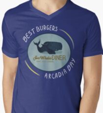 Two Whales Diner Tee (leichter) T-Shirt mit V-Ausschnitt