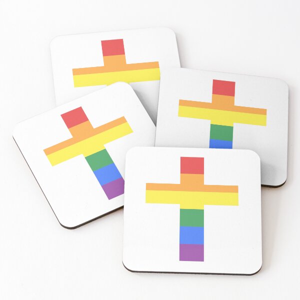 Item preview, Rainbow Cross (light) designed and sold by porcupride.
