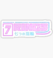 7 RINGS 七つの指輪 Sticker