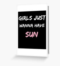 Sunny girls Greeting Card