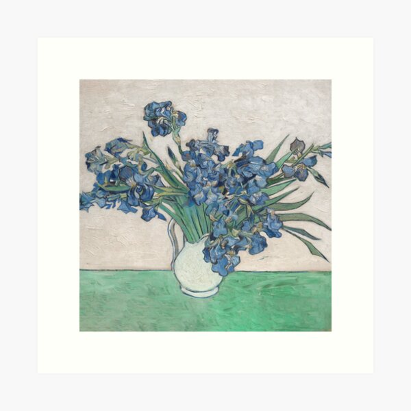 Item preview, Vincent Van Gogh Irises Impressionist Painting designed and sold by antiqueart.