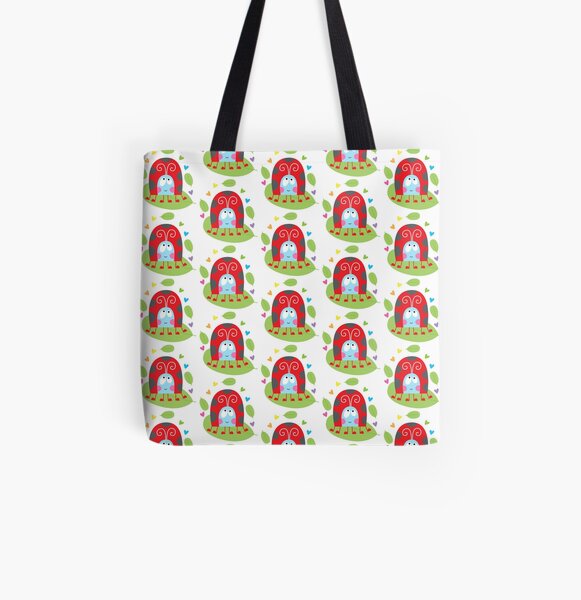 Happy ladybug All Over Print Tote Bag