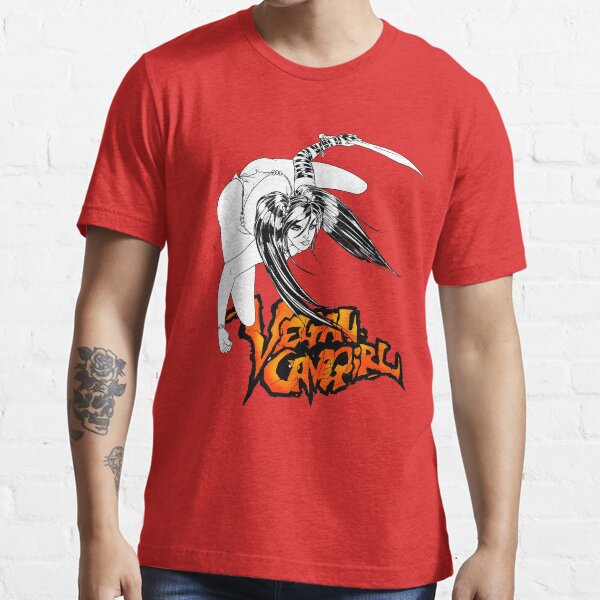 Vegan Cave Girl Strikes Essential T-Shirt