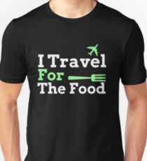 Ich reise für das Essen - Foodie Design Slim Fit T-Shirt