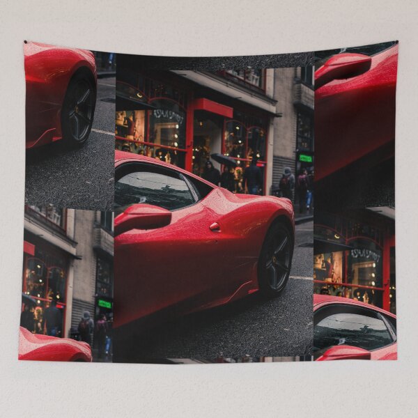 Item preview, Awesome red shiny car designed and sold by DelightfulArts.