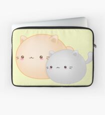 Kawaii Tut and Rogue Cats - Cute Kitty Friends Laptop Sleeve