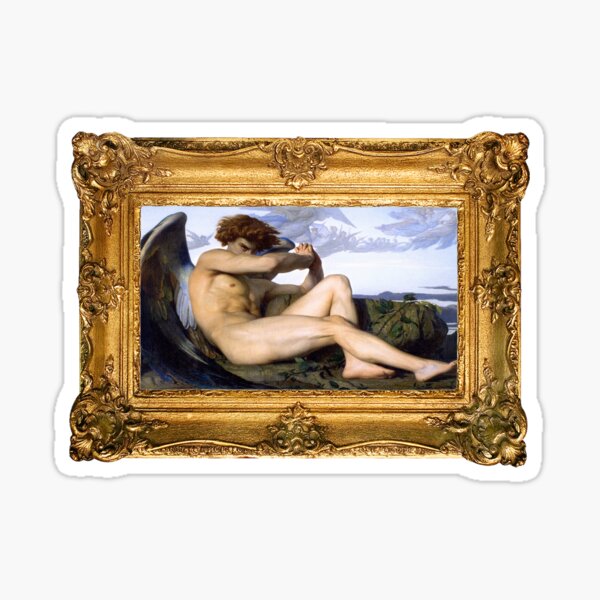 Fallen Angel Alexandre Cabanel Lucifer Sticker
