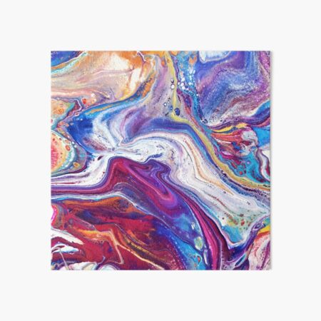 Color Flow Art Board Print