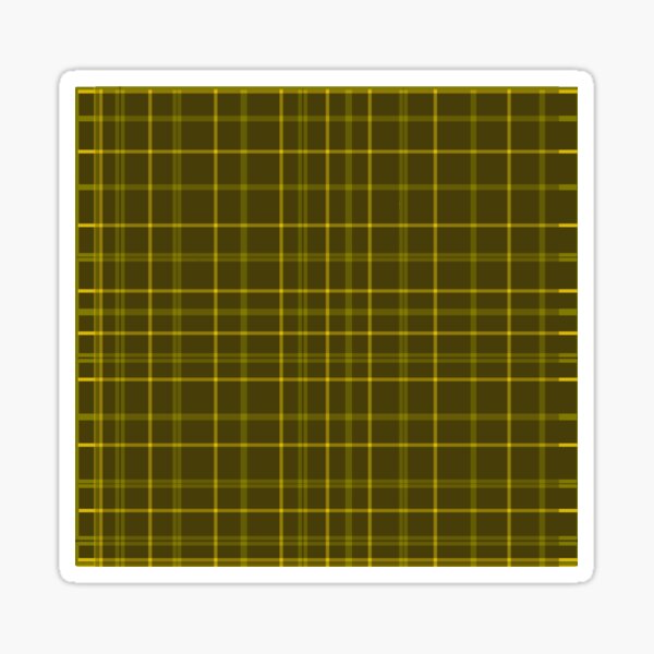 gold tartan 2 Sticker