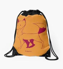 For Fox Sake Drawstring Bag