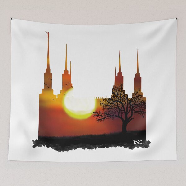 Artikelvorschau, Washington DC Sunset Tree Silhouette entworfen und verkauft von DSC Arts.