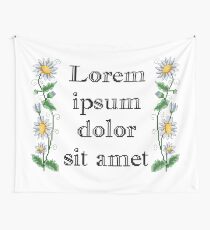 Lorem Ipsum Wall Tapestry