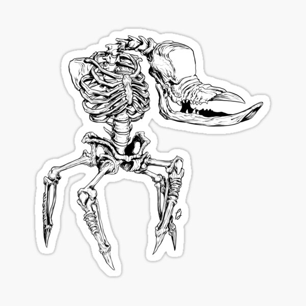 Scrabeleton Sticker