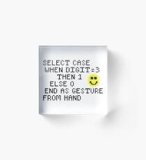 Select Finger SQL Acrylic Block
