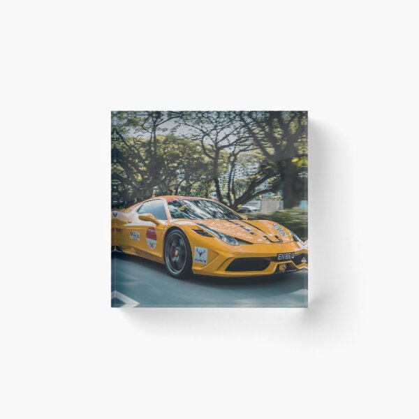 Item preview, Happy fantastic yellow car designed and sold by DelightfulArts.