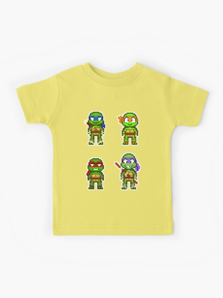 TMNT - T-Shirt KIDS TMNT Group - Yellow (12 Years) : ShopForGeek