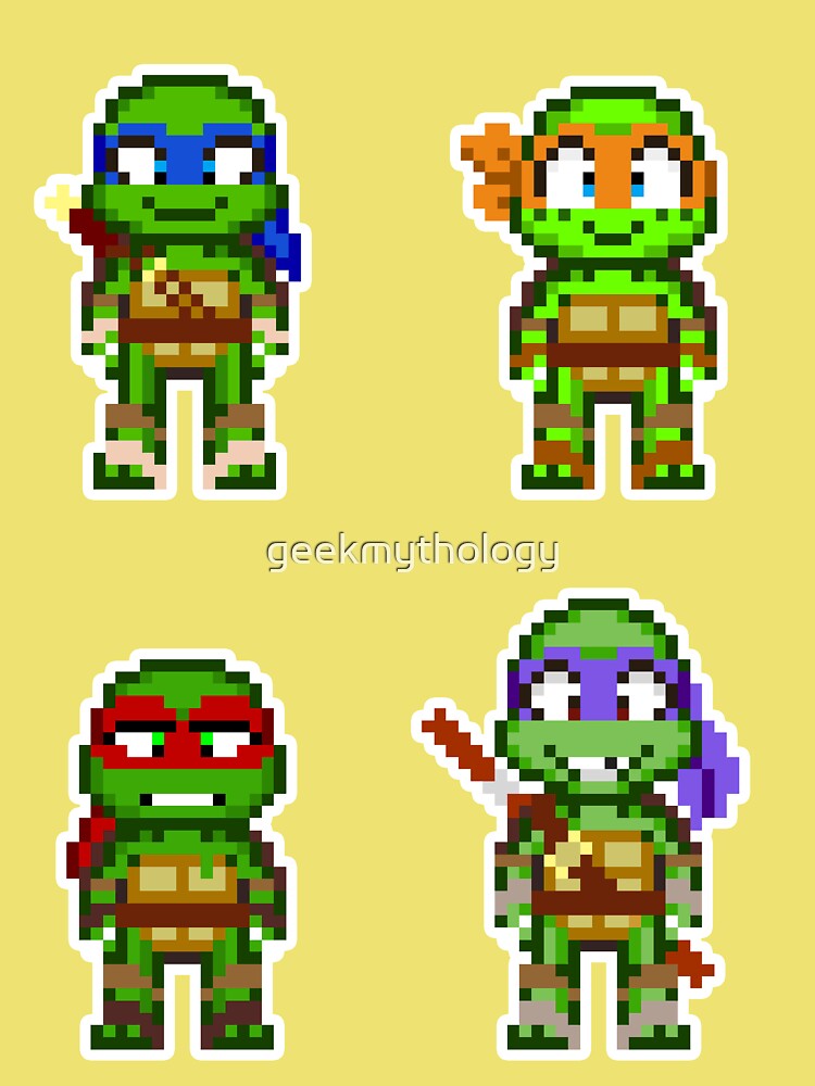 Chibi Ninja Turtles T-Shirt by Sarah Art - Pixels