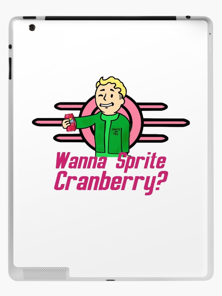 Wanna Sprite Cranberry Fallout Inspired Ipad Case Skin By Thenerdguy Redbubble - sprite cranberry roblox decal