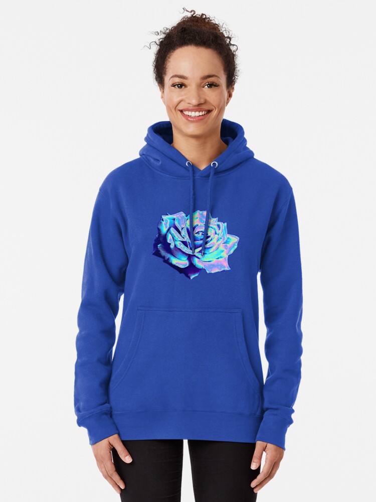 Blue Rose Rose Pullover Hoodie Redbubble