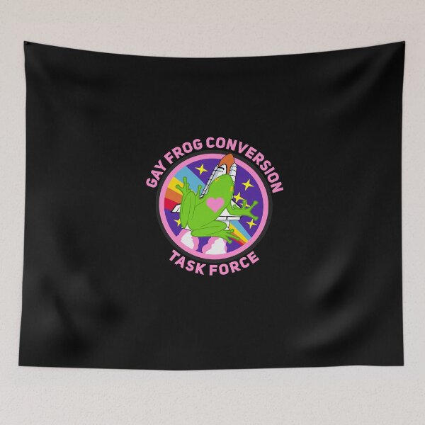 Item preview, Gay Frog Conversion Task Force Military Patch Parody  designed and sold by Joepseudo.