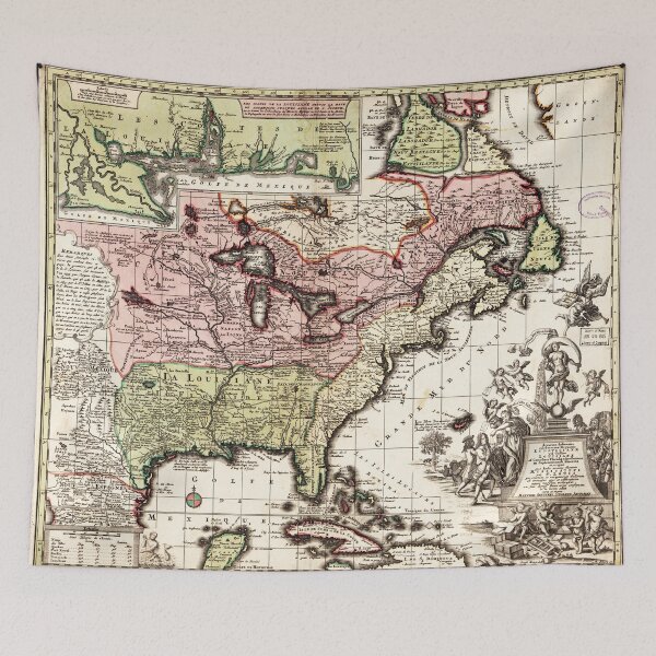 Item preview, Map of America (1734) designed and sold by allhistory.